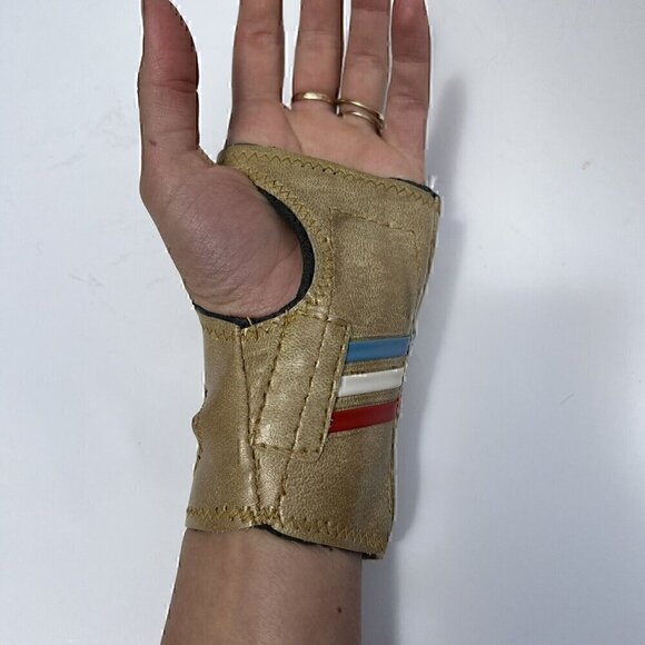 Vintage Dick Weber Wrist Master II Support Bowling Glove Left Hand XS Leather - Picture 5 of 7